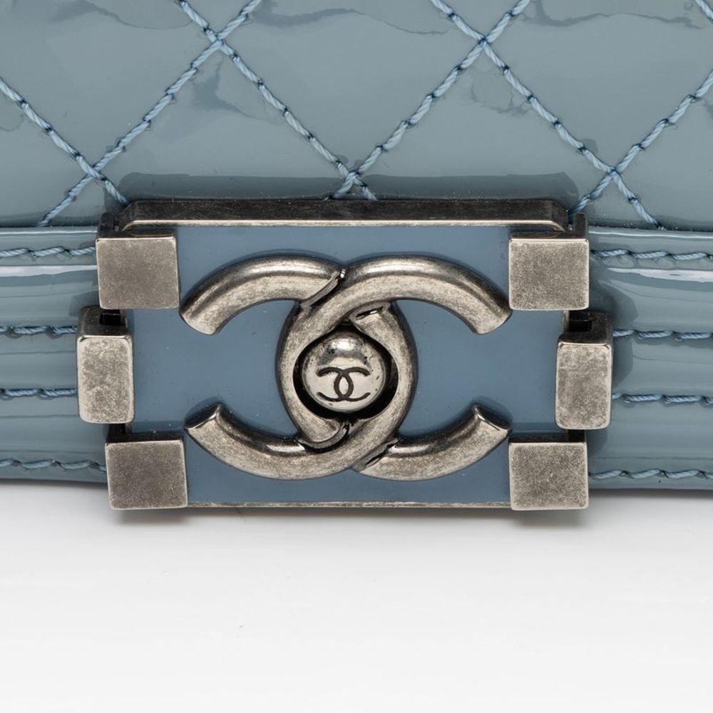Chanel Patent Leather Old Medium Boy Bag - Picture 9 of 15